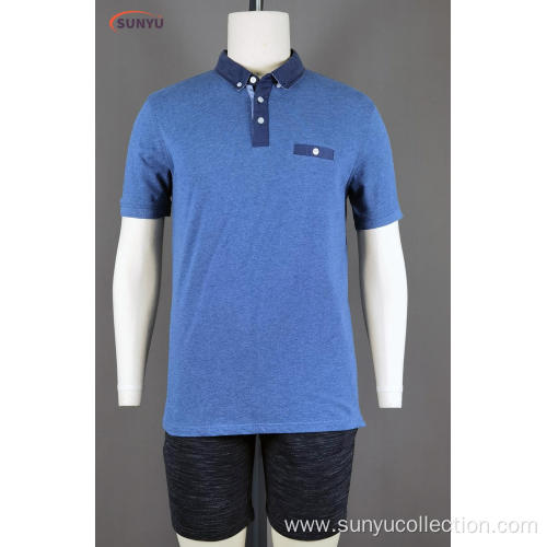 Men's short sleeve polo t-shirt